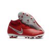 Nike Phantom Vision Elite DF FG Rojo Plata